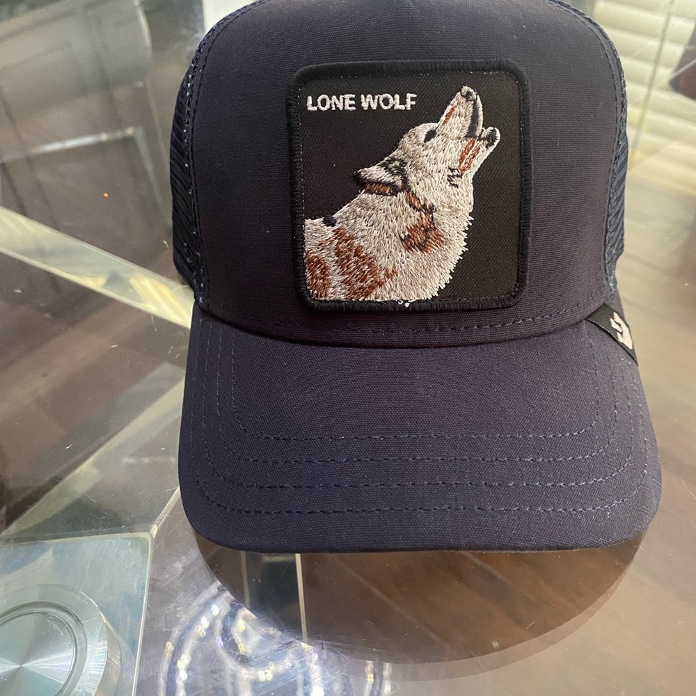 Goorin Bros Dark Blue Lone Wolf Cap